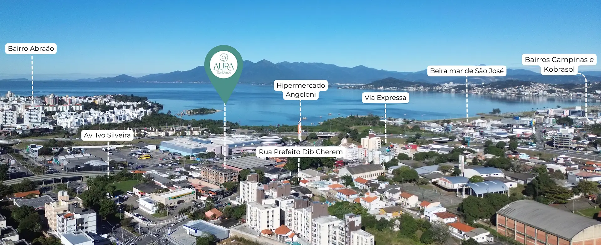 Aura Residence aérea localização70